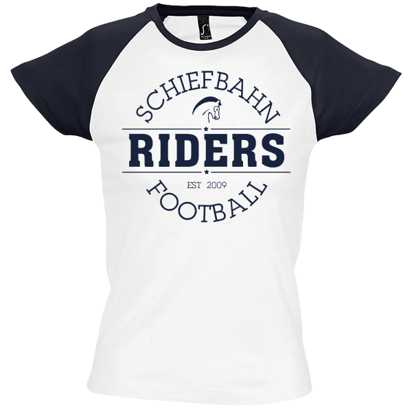 Schiefbahn Riders - Women`s Raglan Colour-T Riders Casual Logo
